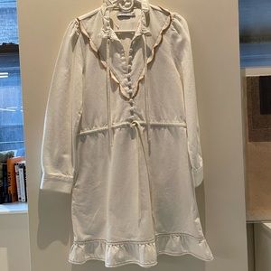 White denim Coach dress, never worn